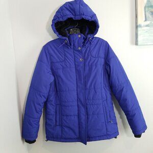 SJB Active warm winter coat zip pockets hooded Small